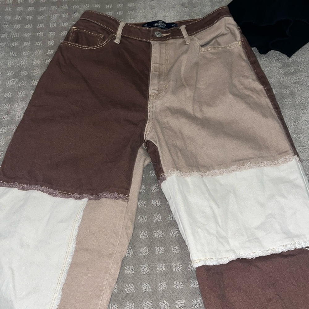 Hollister, Size 27, Brown color block